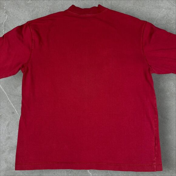 Vintage Nike Embroidered Swoosh Turtleneck Long Sleeve Shirt Y2K Silver Tag - XL - Picture 6 of 8